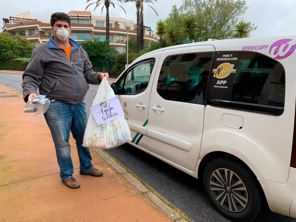 Kilómetros solidarios del taxi de la Costa del Sol