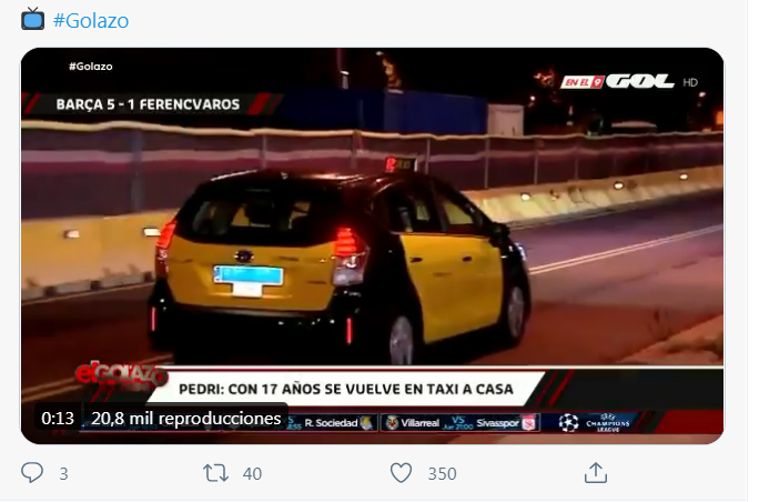 Pedri, el futbolista del Barcelona que utiliza el taxi para ir a sus partidos