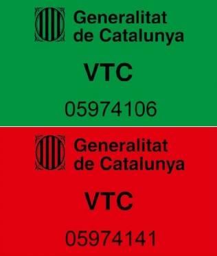 Publicada la obligación de colocar distintivos en las VTC