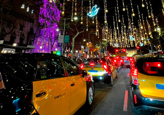 Nueva liberalización del servicio de taxi en Navidad