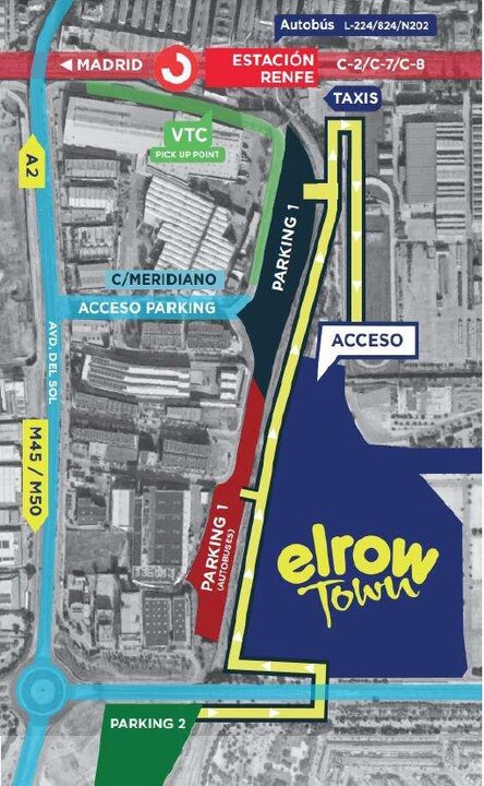 Mapa elrowtown