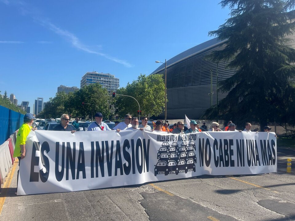 Cabecera de la manifestación del 28M