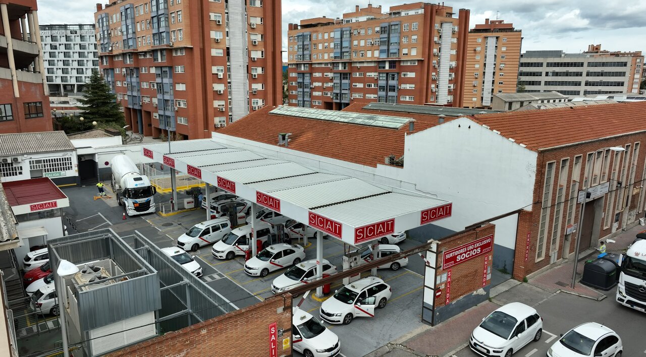 Vista aérea de los surtidores de San Mario