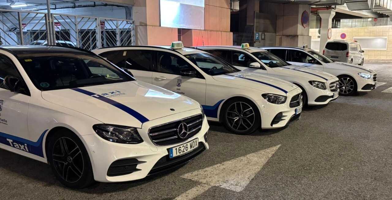 Taxis de Marbella. Imagen: TaxiSol Marbella
