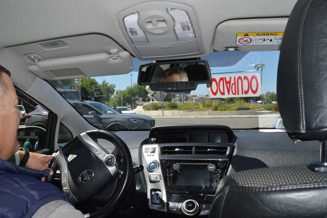 Taxi interior